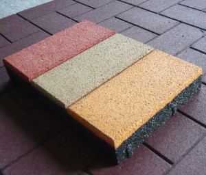 Тротуарная резиновая плитка